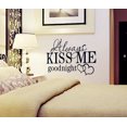 thumbnail image 2 of Adhesivo de pared Always Kiss Me Goodnight con cita romántica, 45 x 60 cm, 2 of 3