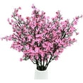 thumbnail image 2 of 10 Pcs 19'' Artificial Baby Breath Flowers Babies Breath Flowers Bush Fake Gypsophila Bouquets Artificial Gypsophila Flowers for Wedding Bridal Party DIY Home Floral Arrangement Decor (Pink), 2 of 9