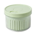 thumbnail image 1 of Removable Lid Stackable Food Container Green Onion Crisper Garlic Storage Box Kitchen Supplies, 1 of 12