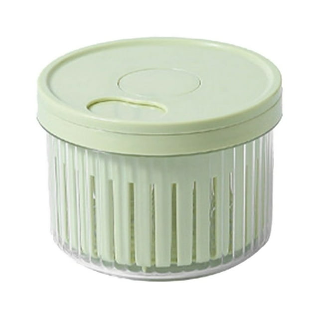 Removable Lid Stackable Food Container Green Onion Crisper Garlic Storage Box Kitchen Supplies