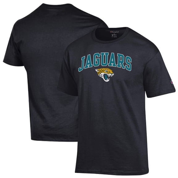 Men's Champion Black Jacksonville Jaguars Arch Over Logo T-Shirt