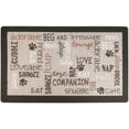 thumbnail image 4 of Drymate Pet Bowl Placemat, Dog & Cat Food Feeding Mat - Absorbent Fabric, Waterproof Backing, Slip-Resistant - Machine Washable/Durable (12” x 20”) (Linen Tan), 4 of 5