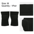 thumbnail image 4 of Unique Bargains 1 Pair Knee Brace Protection Sponge Knee Pads Knee Support Knee Brace for Sport Gym Skating Black Size M, 4 of 6