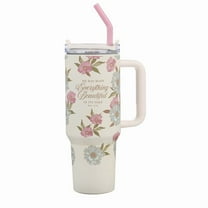 Christian Art Gifts Large Stainless Steel Insulated Travel Mug Tumbler for Women: Everything Beautiful Inspirational Scr, (Hardcover)