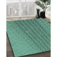 thumbnail image 3 of Ahgly Company Machine Washable Indoor Round Transitional Sea Green Area Rugs, 5' Round, 3 of 7