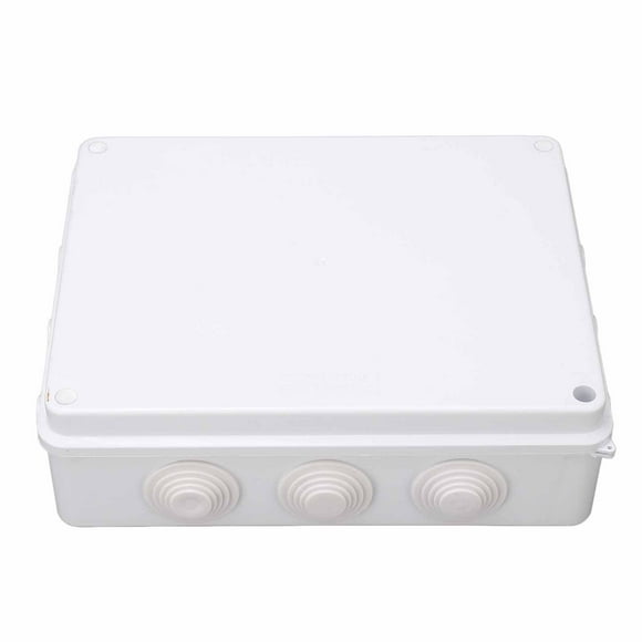 Junction Box, Damp Proof 255x200x80mm Excellent Electrical Insulation Pre Drilled IP65 Waterproof Project Case  for Residential Wiring