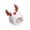 #75#White-, variant on Fegute Christmas Pet Hat for Dogs and Cats, Soft Fabric Holiday Headwear with Reindeer Antlers for Christmas Parties, Adjustable Fit, Cute Holiday Accessories
