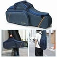 thumbnail image 5 of Alto Saxophone Case - 2-in-1 Padded Backpack Gig Bag with Flute Pocket & Accessory Storage, 20mm Soft Padding, Lightweight Protective Carry Case for Saxophone, 5 of 6