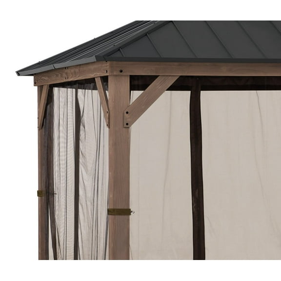 Sunjoy Universal Mosquito Netting for 11 ft. ×13 ft. Wood-Framed Gazebos
