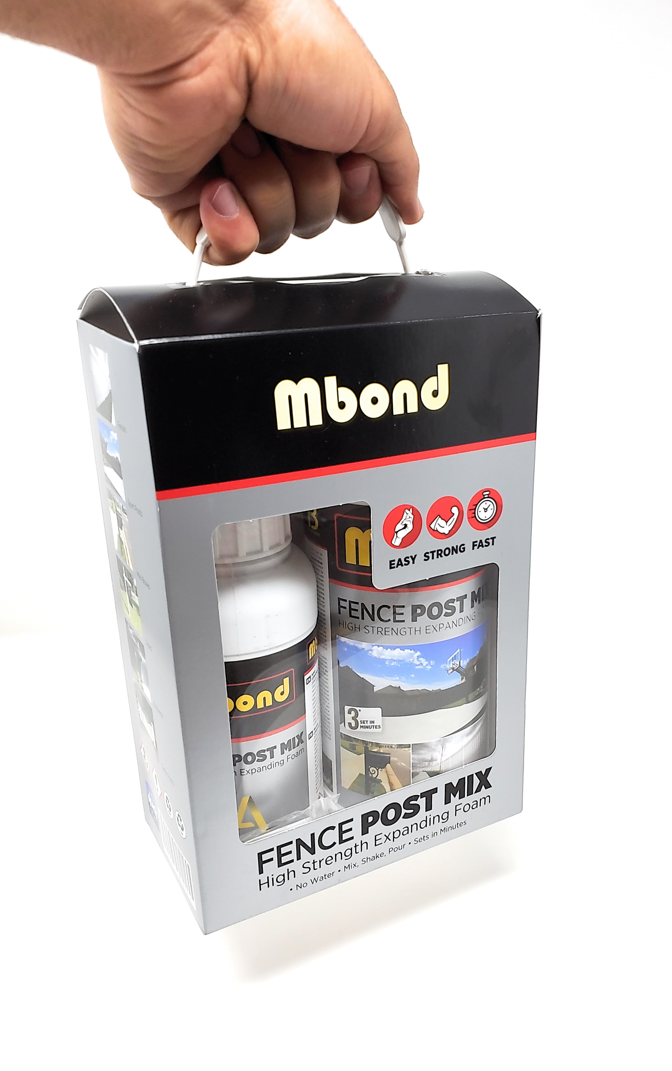 No Tools Required Postloc Post Setting Expanding Foam 2-Post Kit Easy-to-Use Concrete Alternative