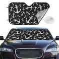 thumbnail image 2 of Kdxio Anchor Print Windshield Sun Shade,UV Rays and Sun Heat Protection,Sunshade for Car Windshield,Car Shade Front Windshield - Small, 2 of 6
