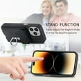 thumbnail image 2 of Decase Wallet Case for iPhone 14 Plus, Luxury Shockproof Magnetic PU Leather Credit Card Slot with Built-in 360° Rotation Ring Holder Stand Protective Case, black, 2 of 8