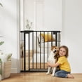 thumbnail image 2 of PawHut 30"-32" Baby Gate, Pet Gate with Auto-Close, Black, 2 of 10