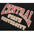 thumbnail image 4 of AACA Central State University Marauders Mens Heavyweight Fleece Crewneck Sweatshirt 16oz Retro 90s HBCU Varsity Style, Black, 4 of 7