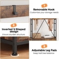 thumbnail image 4 of 70" Hall Tree Freestanding Entryway Organizer: 5-in-1 Hall Tree with Storage Bench, 8 Hooks, 2 Drawers & Shoe Rack for Small Spaces, 4 of 8