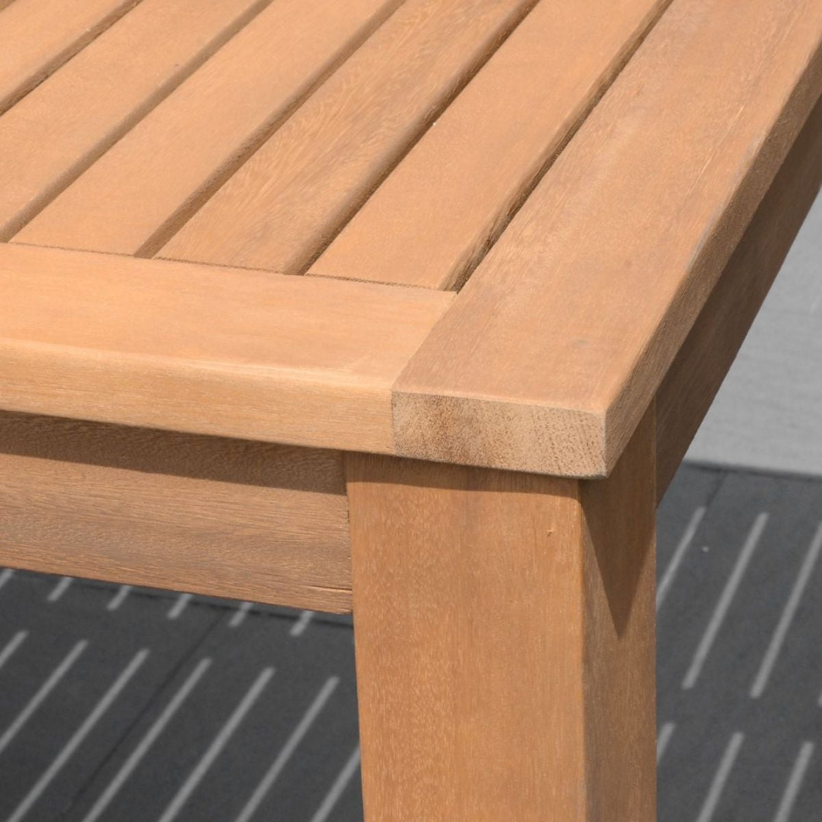 Amazonia Allende 9-Piece 100% FSC Teak Finish Wood Rectangular Patio Dining Set