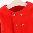 thumbnail image 5 of BULLPIANO Toddler Baby Girl Fall Woolen Coats Snowsuit Solid Long Sleeve Button Jacket Outwear for 0-4 Years, 5 of 12