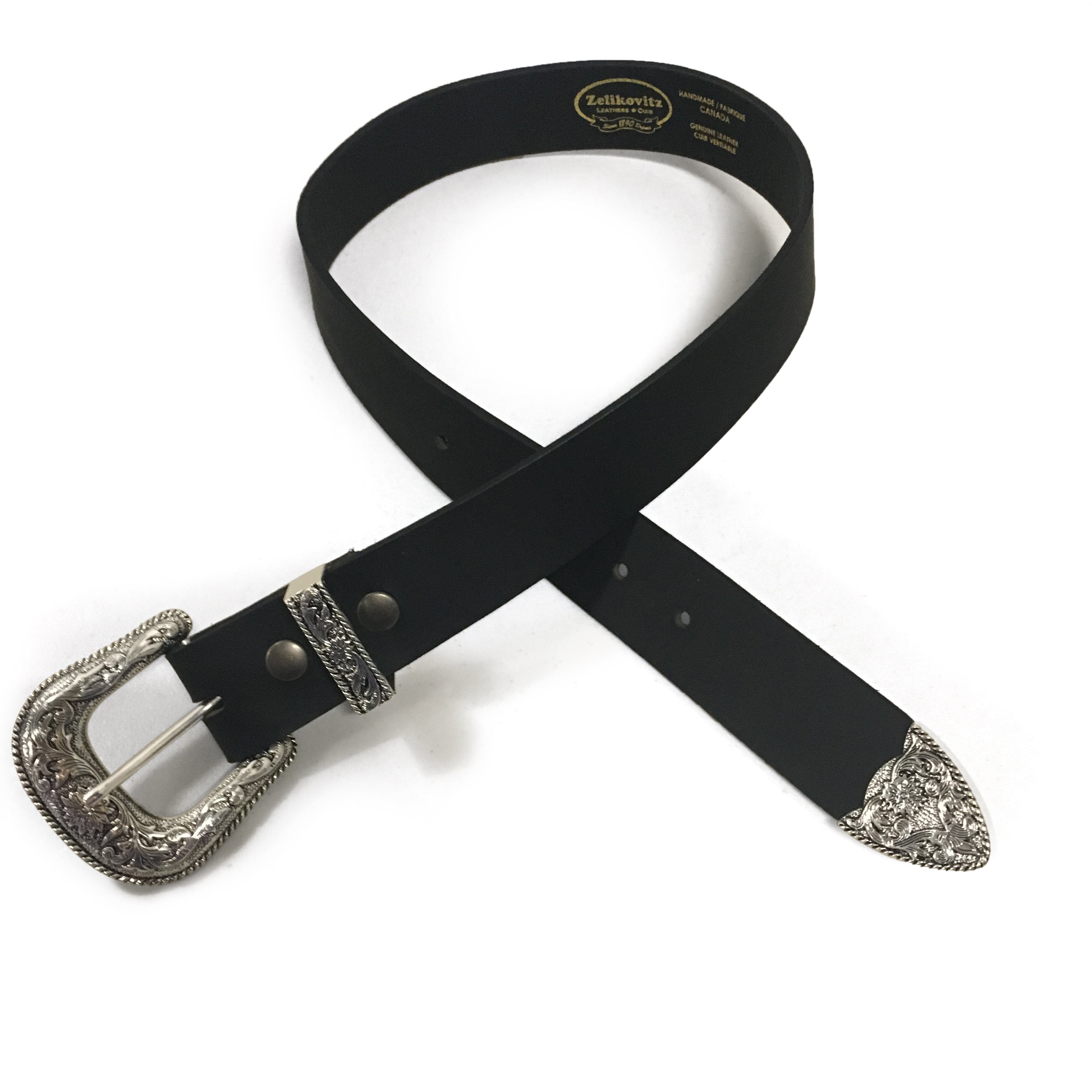 Zelikovitz Black Buffalo Western Belt - 1.5 Zelikovitz Black Buffalo Western Belt - 1.5