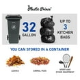 32 Gallon Rollout Trash Can with SnapLock Lid, HeavyDuty Container