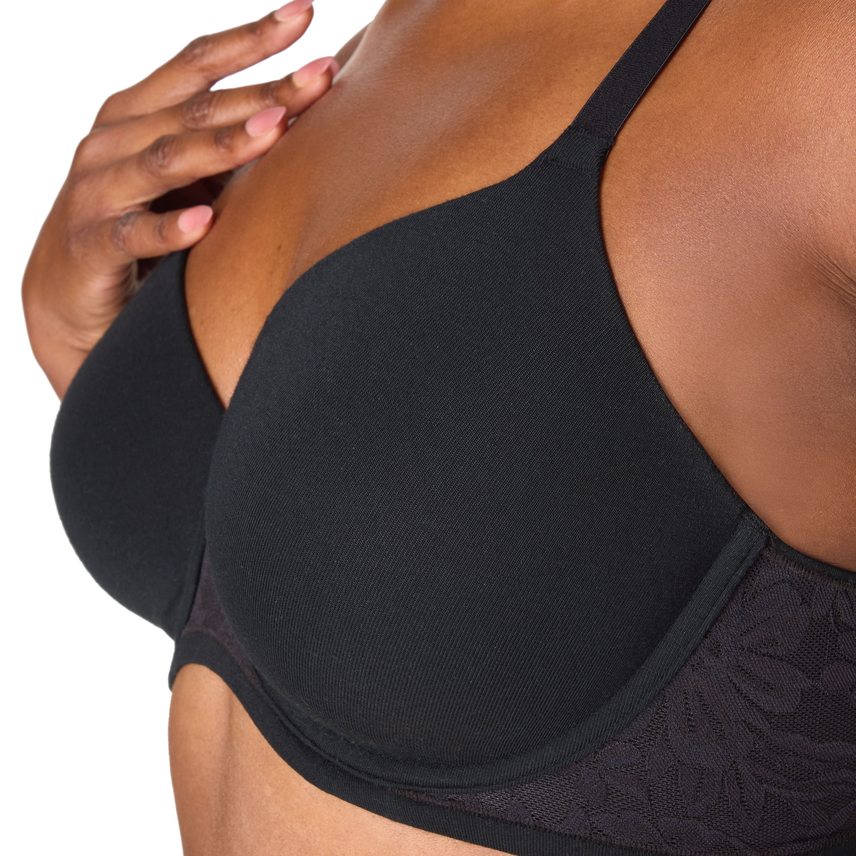 Bali Women's Underwire T-Shirt Bra, Breathe Full-Coverage Bra, Comfortable Padded Bra