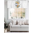thumbnail image 5 of Happy Father's Day Curtain Valances for Windows, Floral Eucalyptus Leaves Botanical Kitchen Valance Window Treatment, Light Filtering Block Curtains for Bathroom/Bedroom/Living Room 42'' x 12'', 5 of 9