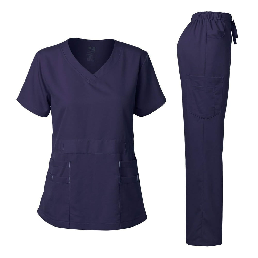 DAGACCI Dagacci Medical Uniform Women's Scrubs Set Stretch Ultra Soft