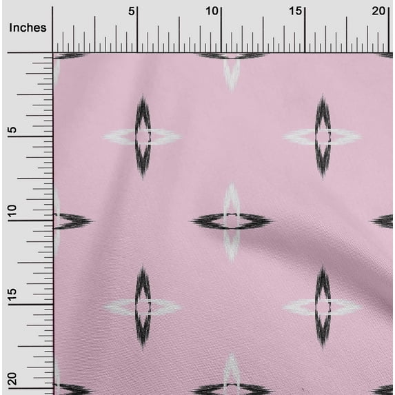 oneOone Viscose Chiffon Fabric Arrow Ikat Print Fabric BTY 42 Inch Wide