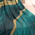 thumbnail image 3 of Teal Marble Gold Line Pattern Blanket,Comfortable Soft Flannel Throw Blanket,All Season,Warm Lightweight Blankets for Sofa Bed Couch Living Room Chair,60"x80", 3 of 4