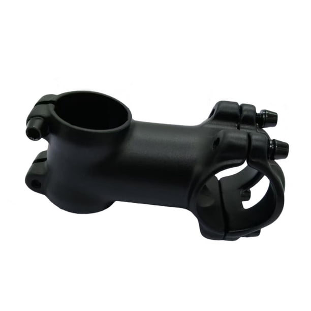 Potencia de bicicleta negra de repuesto versátil, 1,65 pulgadas de profundidad de instalación, ángulo de 7 grados, aleación de aluminio, potencia de Longitud 6 cm