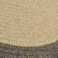 thumbnail image 3 of 10' Beige and Brown Reversible Round Area Throw Rug, 3 of 3
