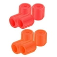 thumbnail image 1 of 8x C Tire Caps Illuminated Bike Tire Caps for Bike Motorcycle Orange Red Sunnimix Tapas de vástago de válvula de neumático, 1 of 8