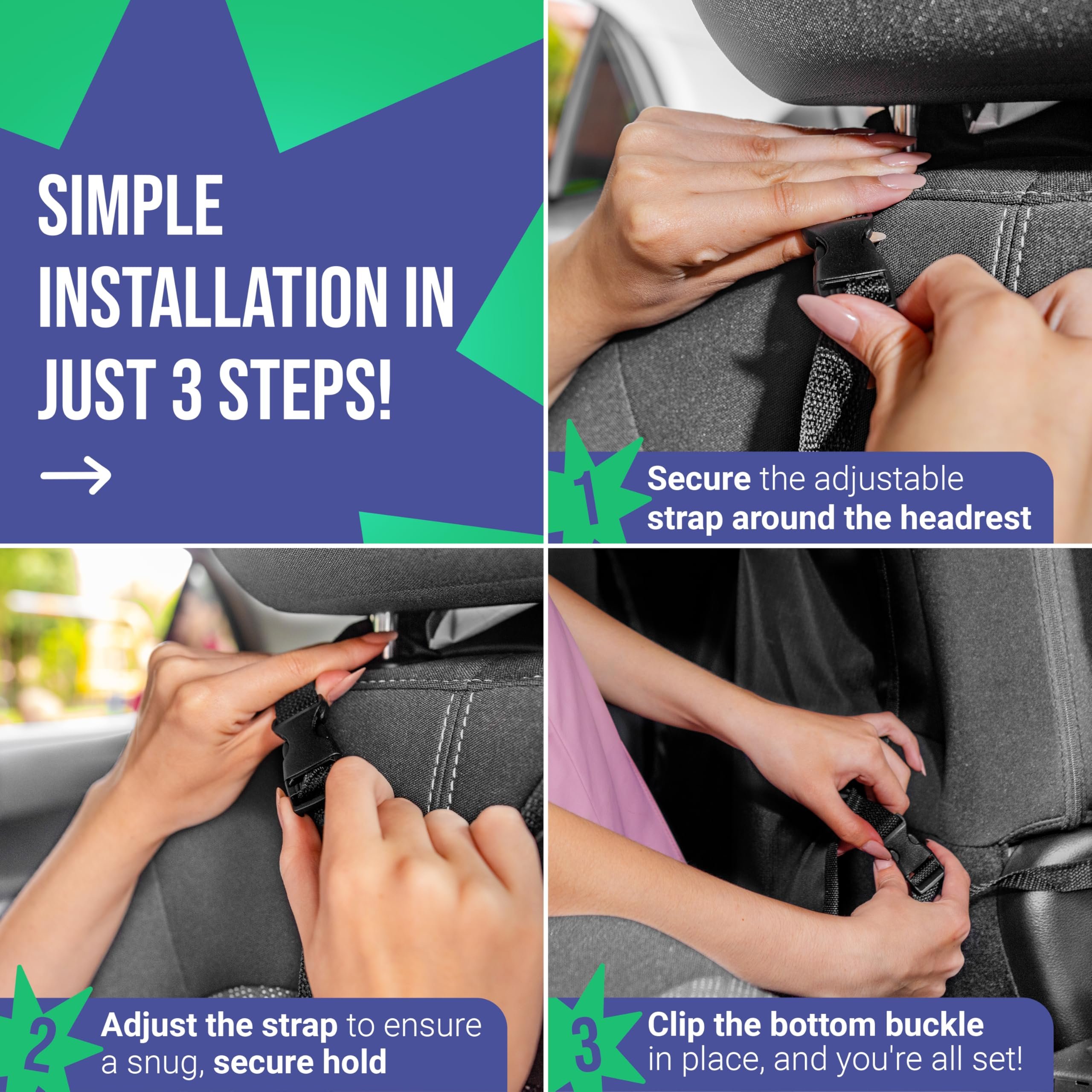 Todays Kids Kick Mats Back Seat Protector, 2-Pack photo 5