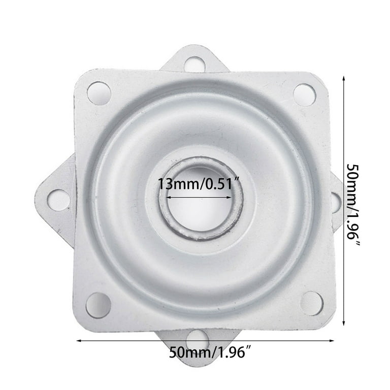 ZPAQI Square Rotating Bearing Plate Lazy Susan Turntable Swivel Base Heavy  Duty Ball Bearing Hardware for DIY Project 