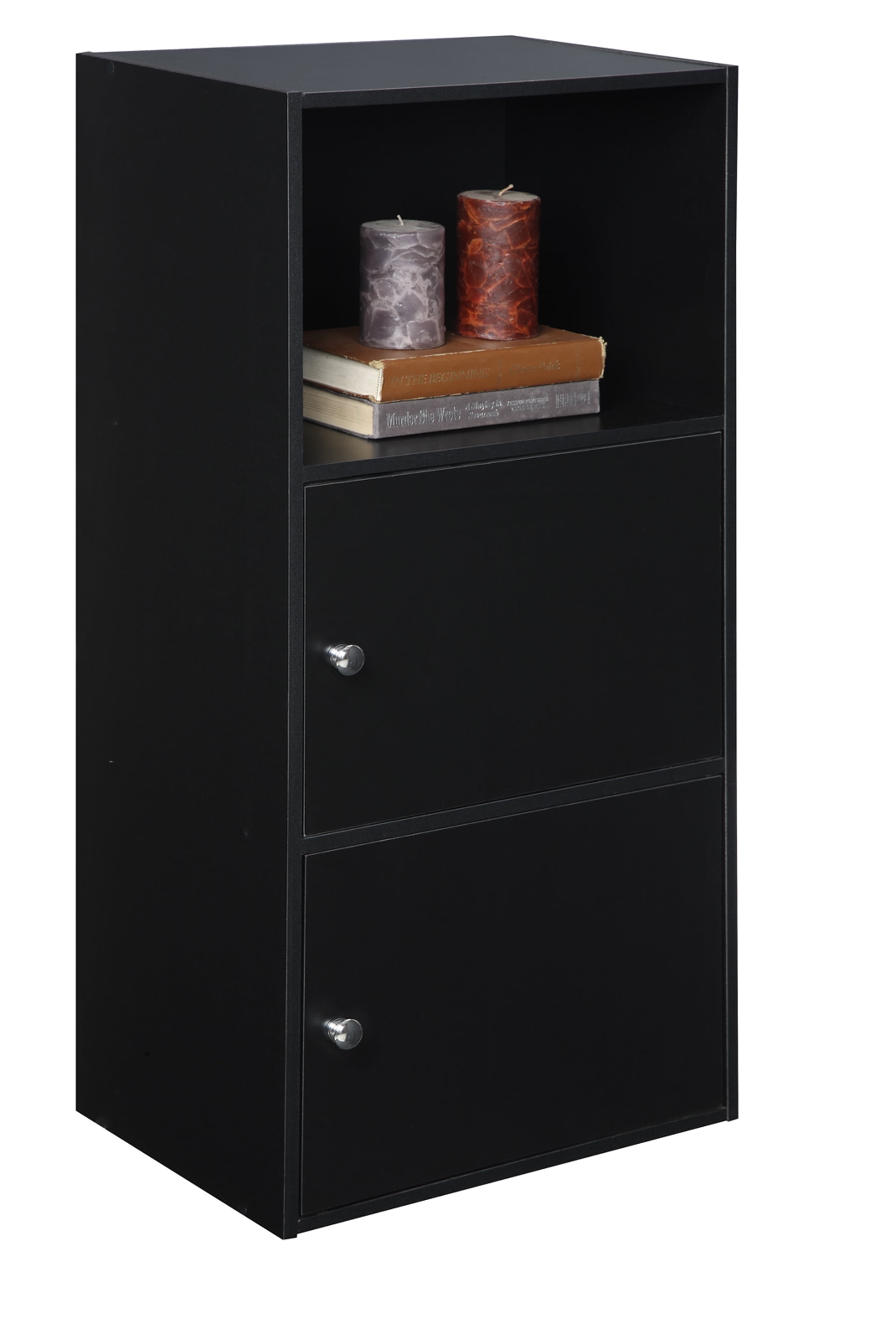 Convenience Concepts X-Tra Storage 2-Door Modular Cabinet, Black