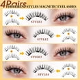 thumbnail image 2 of Pestañas magnéticas QUEWEL Natural Look, reutilizables, 4 pares, 2 of 7