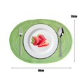 thumbnail image 3 of Pebbuoy Woven Cotton Yarn Placemats Minimalist Heat Resistant Table Protectors Dining Mats for Home Kitchen, 3 of 7