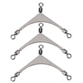 thumbnail image 2 of Fishing Swiveling Rings,10pcs Stainless Steel Barrel Fishing Tackle Fishing Swivel Ring Reliable and Durable, 2 of 7