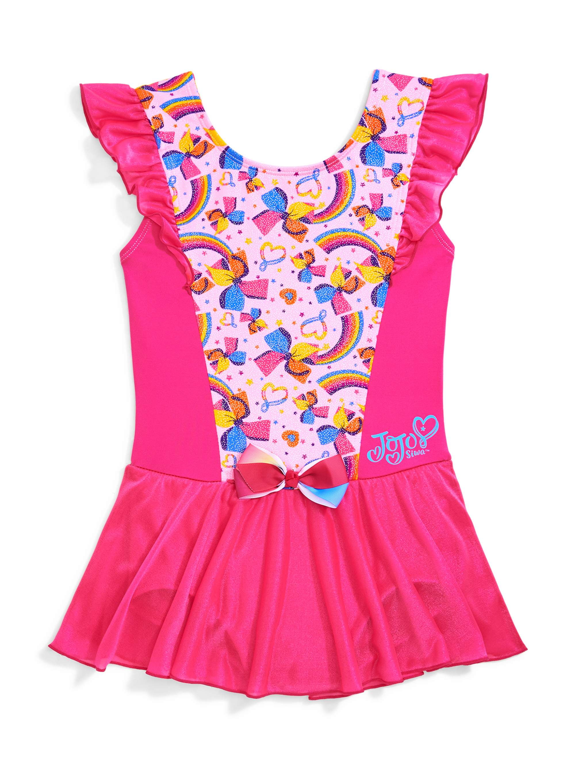 JoJo Siwa - Jojo Siwa by Danskin Colorful Rainbow Dance Skirted Leotard