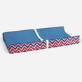 thumbnail image 5 of Bacati - Mix N Match Chevron/Dots Navy/Red Boys Quilted Changing Pad Cover, 5 of 16