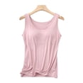 thumbnail image 2 of Womens Built in Shelf Bra Tank Tops Sleeveless Racerback Workout Yoga Tops, 2 of 6