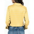 thumbnail image 5 of Veste en Jean Imprimée pour Femmes, Cardigan Décontracté à Manches Longues et Coupe Ample avec Boutons devant et Col à Revers, 5 of 5