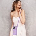 thumbnail image 6 of Nalacover Case for Samsung Galaxy A13 4G, Crossbody Wallet Case with Card Slots Holder, PU Leather Lanyard Shoulder Strap Purse Cover with Kickstand Shockproof Case, Purple, 6 of 8