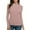 Pink, variant on WREESH Womens Fashion Slim T-Shirts Turtleneck Solid Color Pullover Long Sleeve Tops Turtleneck Knitting Tshirt Slim Blouse Tops Beige