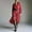 Style4-Red dresses for women, variant on Mceream Red Plaid Long Tunic Dress with Belt & High Split, Relaxed Fit, Cotton Material for Western & Boho Fashion – Statement Piece for Autumn Red M
