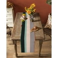 thumbnail image 5 of Colorful Stripes Table Runner 60 Inches, Modern Simple Abstract Vertical Lines Bed Runner Dresser Scarves Tabletop for Indoor Outdoor Parties/Ceremony/Banquet, 13" x 60", 5 of 8