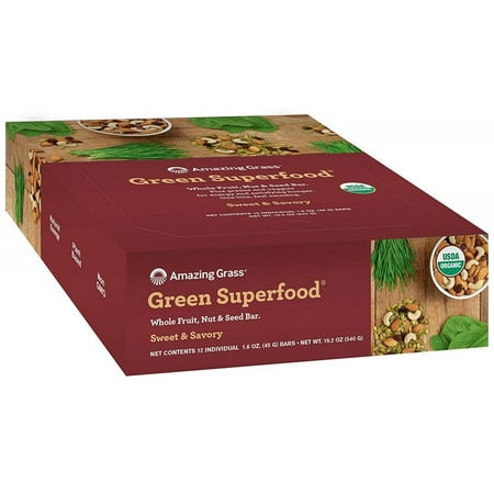 UPC 829835001002 product image for Amazing Grass, Green SuperFood Sweet & Savory 1 bar | upcitemdb.com