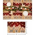 thumbnail image 6 of Christmas Placemats Set of 6 Gingerbread House Christmas Placemats for Dining Table Red Snow Table Mat Winter Holiday Home Party Kitchen Table Decorations, 6 of 6