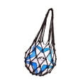 thumbnail image 2 of Bag Volleyball Basketball Football Soccer Storage Net Bag Ball Carry Mesh for Single Ball (Black), 2 of 4
