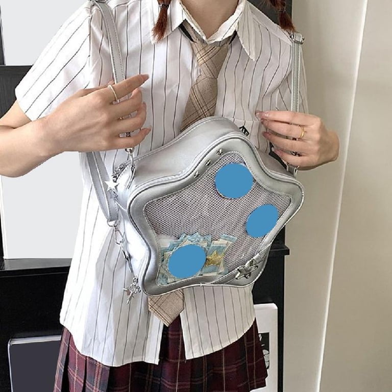ROZYARD Star Shaped Ita Bag Pins Display Crossbody Bags PU