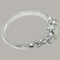 thumbnail image 5 of LBG British Made 18k White Gold Natural Opal Womens Anniversary Ring - 33 size options - Size 10, 5 of 9
